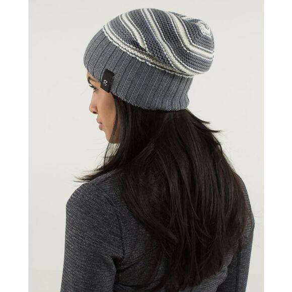 lululemon athletica Gray Striped Beanie main image 6